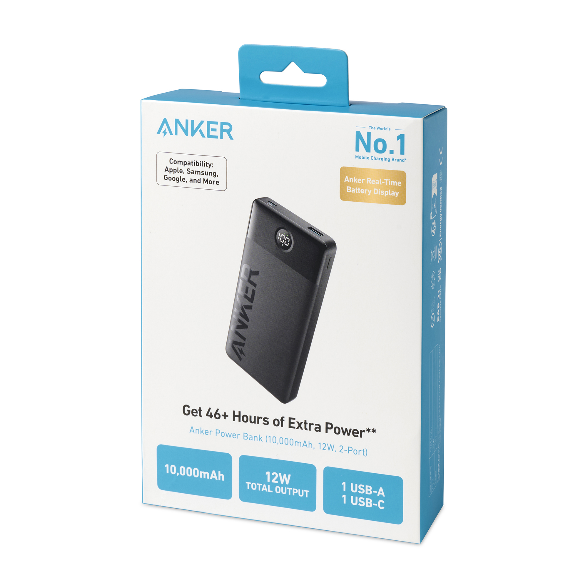 Anker 324 Power Bank (10000mAh, 12W, 2-Port)-Anker