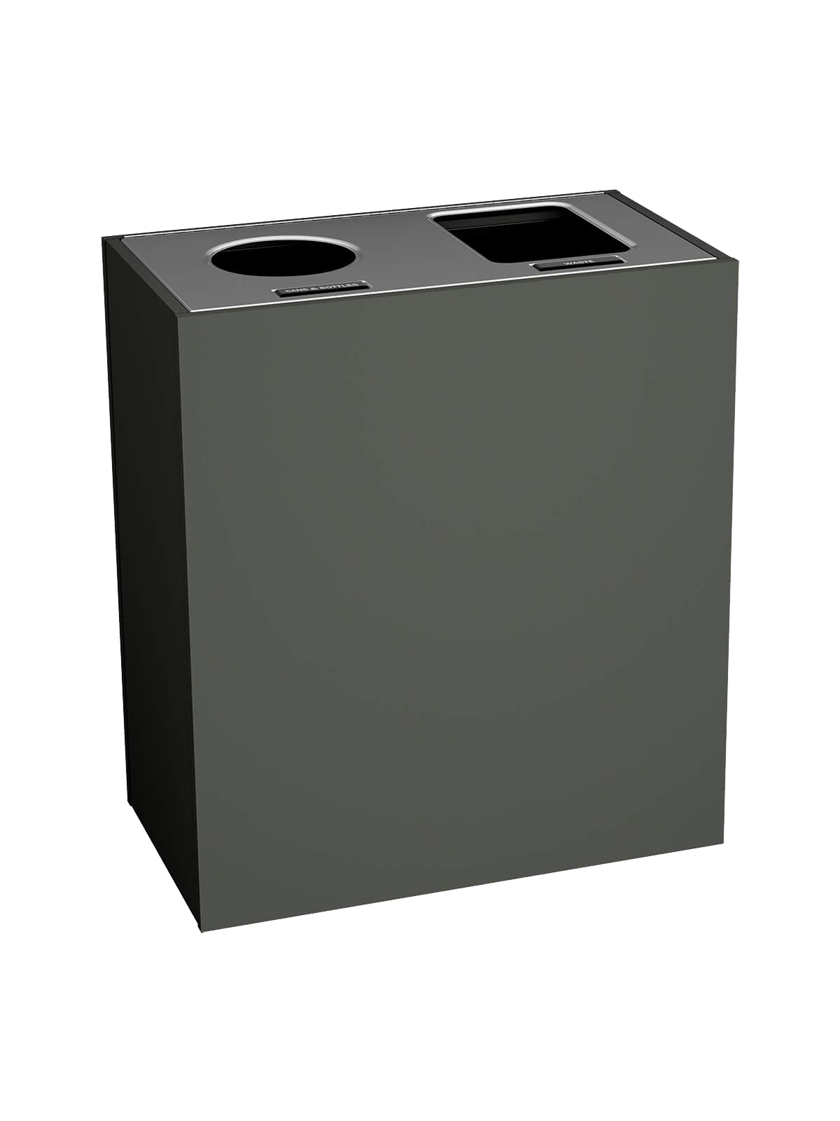 ARISTATA – Double – Select – Cans & Bottles-Waste – Circle-Full – Slate