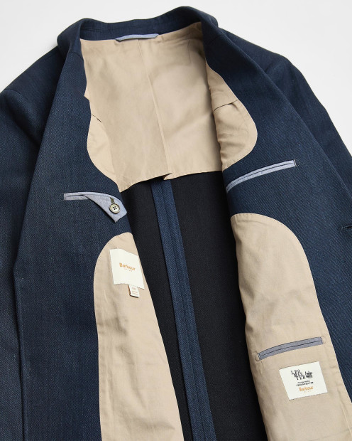 Linen Twill Blazer Classic Navy