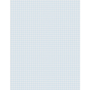 Graphing Paper, White, 1/4" Quadrille Ruled, 8-1/2" x 11", 500 Sheets