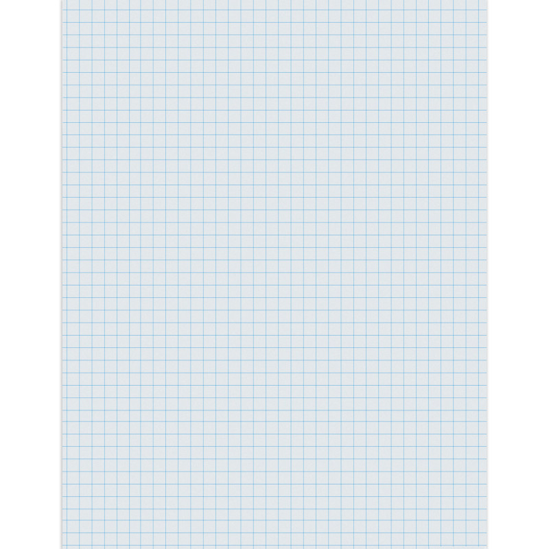 Graphing Paper, White, 1/4" Quadrille Ruled, 8-1/2" x 11", 500 Sheets