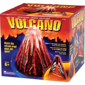 Erupting Cross-section Volcano Model