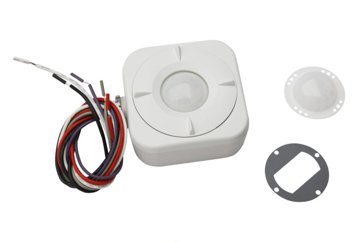 Daintree Networked Wireless Lighting Controls WHS100 Outdoor rated occupancy sensor with lens and masking accessories