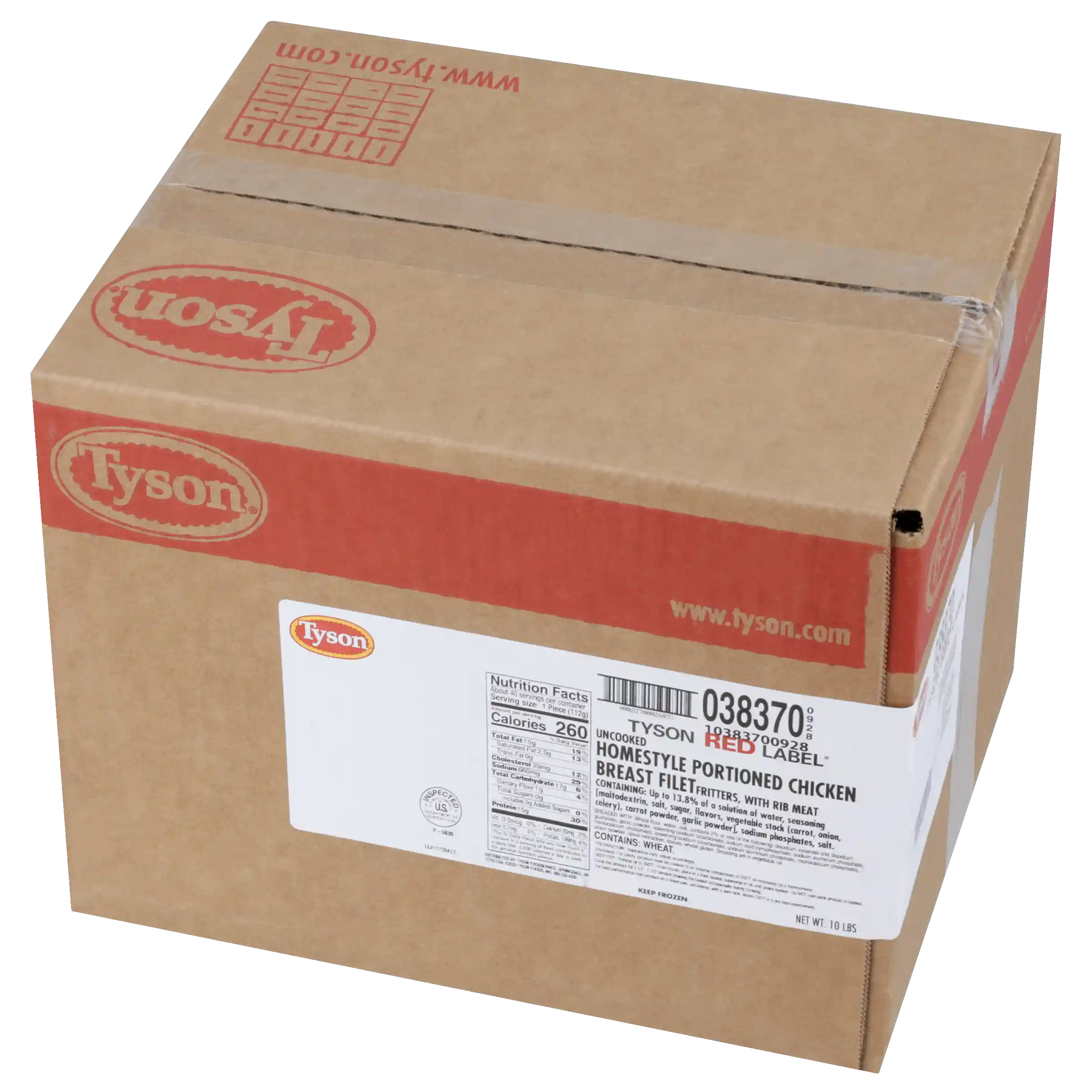 Tyson Red Label® Uncooked Homestyle Select Cut Chicken Breast Filet Fritters, 4 oz._image_5