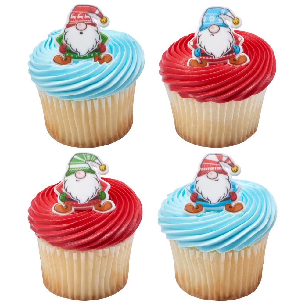 Image Cake Holiday Gnomes