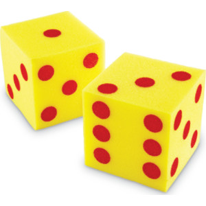 Giant Soft Dot Cubes, Set of 2