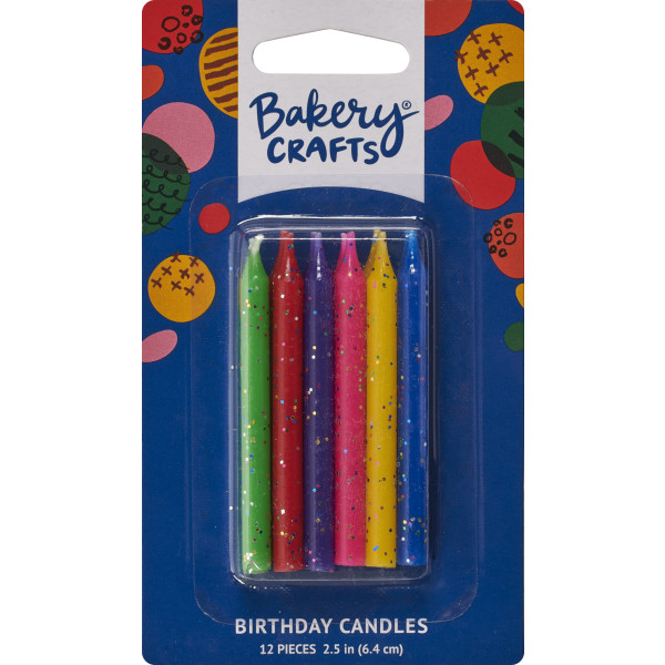 Glitter Assortment Smooth & Spiral Candles