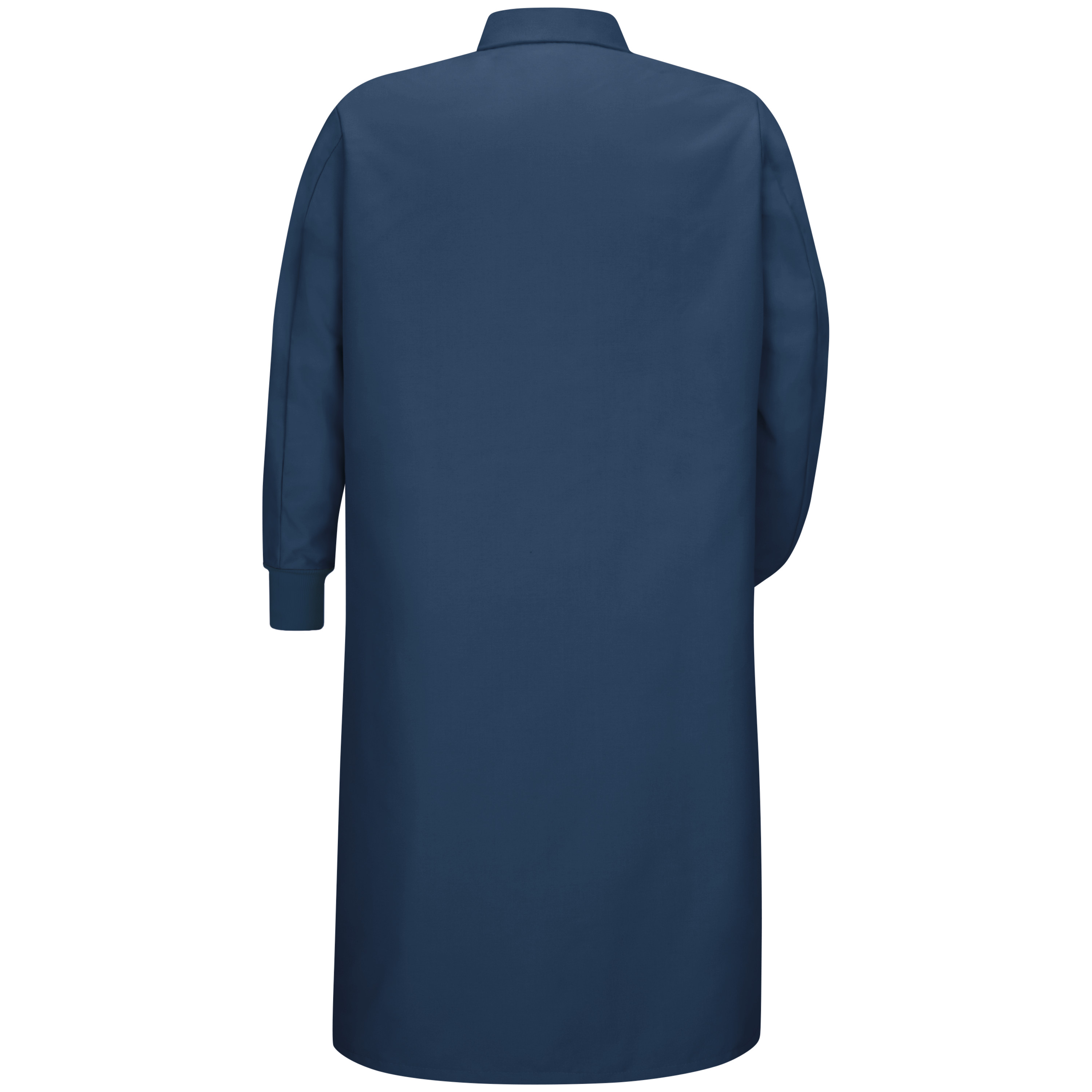Red Kap Gripper-Front Spun Polyester Pocketless Butcher Coat with Knit Cuffs - Picture 7 of 9