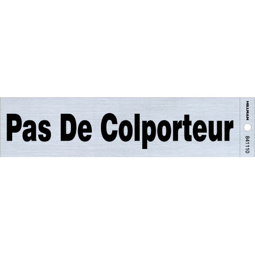 French Adhesive No Soliciting Sign (2