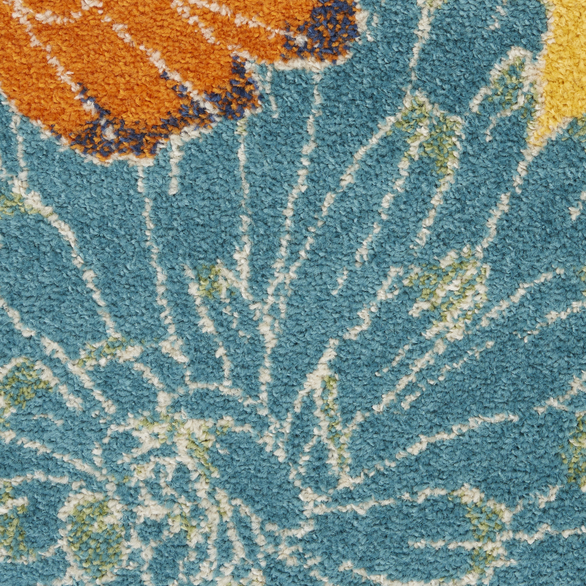 Nourison Allur 9' x 12' Yellow Multicolor Contemporary Indoor Rug