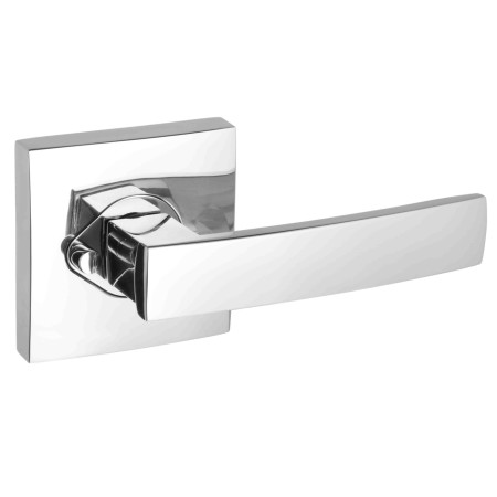 Neue Angular Square Rose Privacy Lever Set