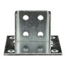 Superstrut Electrogalvanized Steel Squared Post Base Paralleled Strut