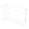 Impact, Safety Zone, Wire Holder for Disposable Glove Boxes, 2 Boxes, White