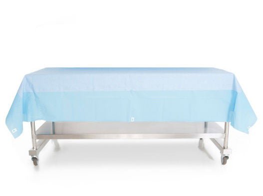 O&M Halyard Inc COVER, INSTR TBL BCK HD PADDEDFAN FOLD BLU 60X90 (20/CS)