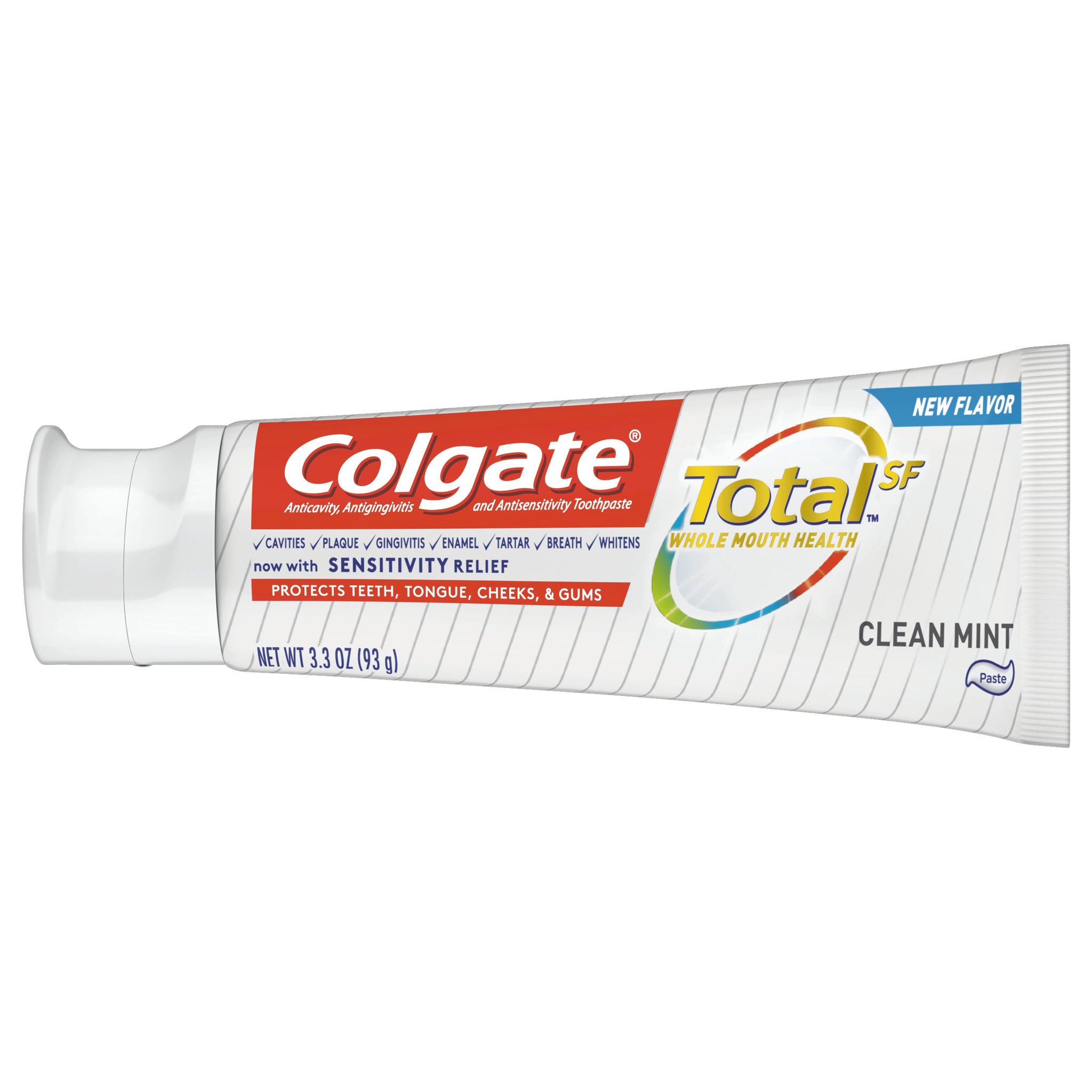 Colgate Total Toothpaste, Clean Mint Flavor, 3.3 oz Tube