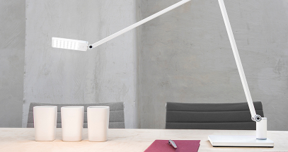 Adjust Novus Attenzia Task lighting right where you need it.
