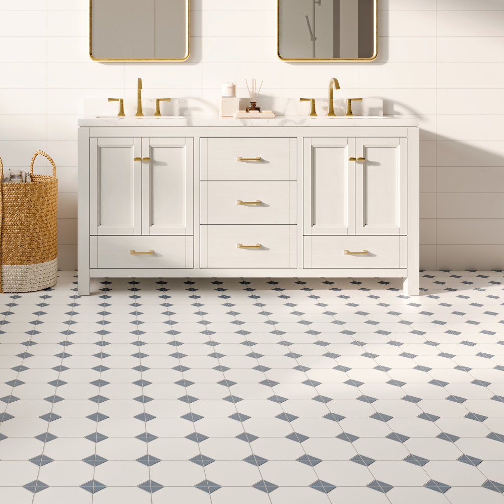 Sample – Canterbury Blue Porcelain Floor and Wall Tile