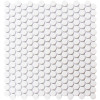 Skyline White 12×12 Penny Round Mosaic Glossy