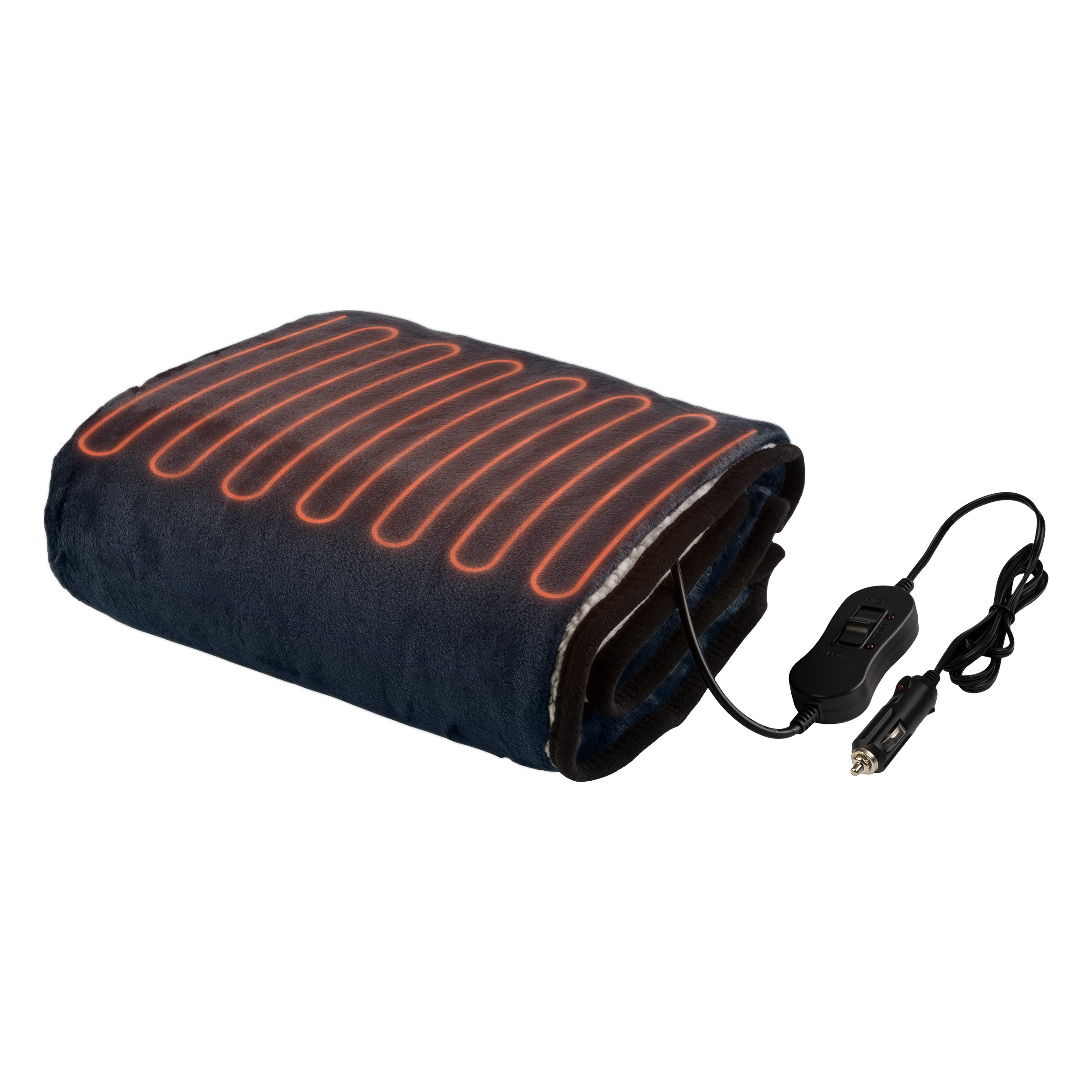 12V Heated Blanket Travel Electric Throw Blanket for Car 2 Heat Setting 59"x43" - Picture 10 of 15