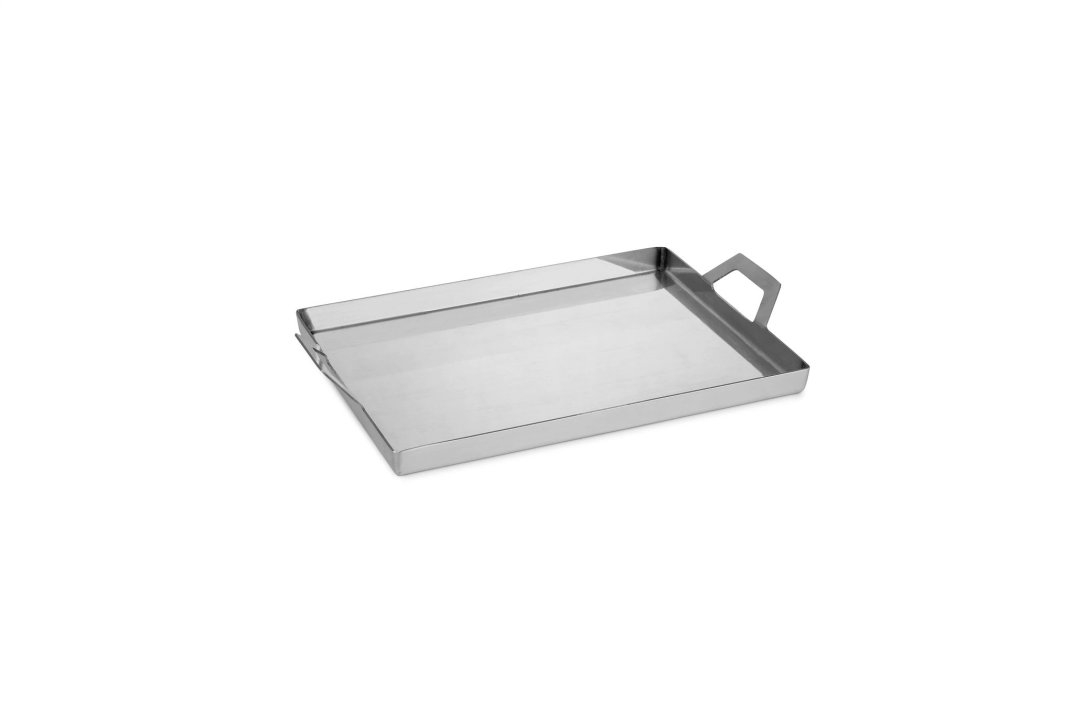 Stainless steel tray with handles 22 x 14 cm 0.45 L
