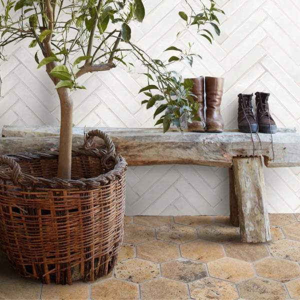 pantry pavers | pumice | hex 