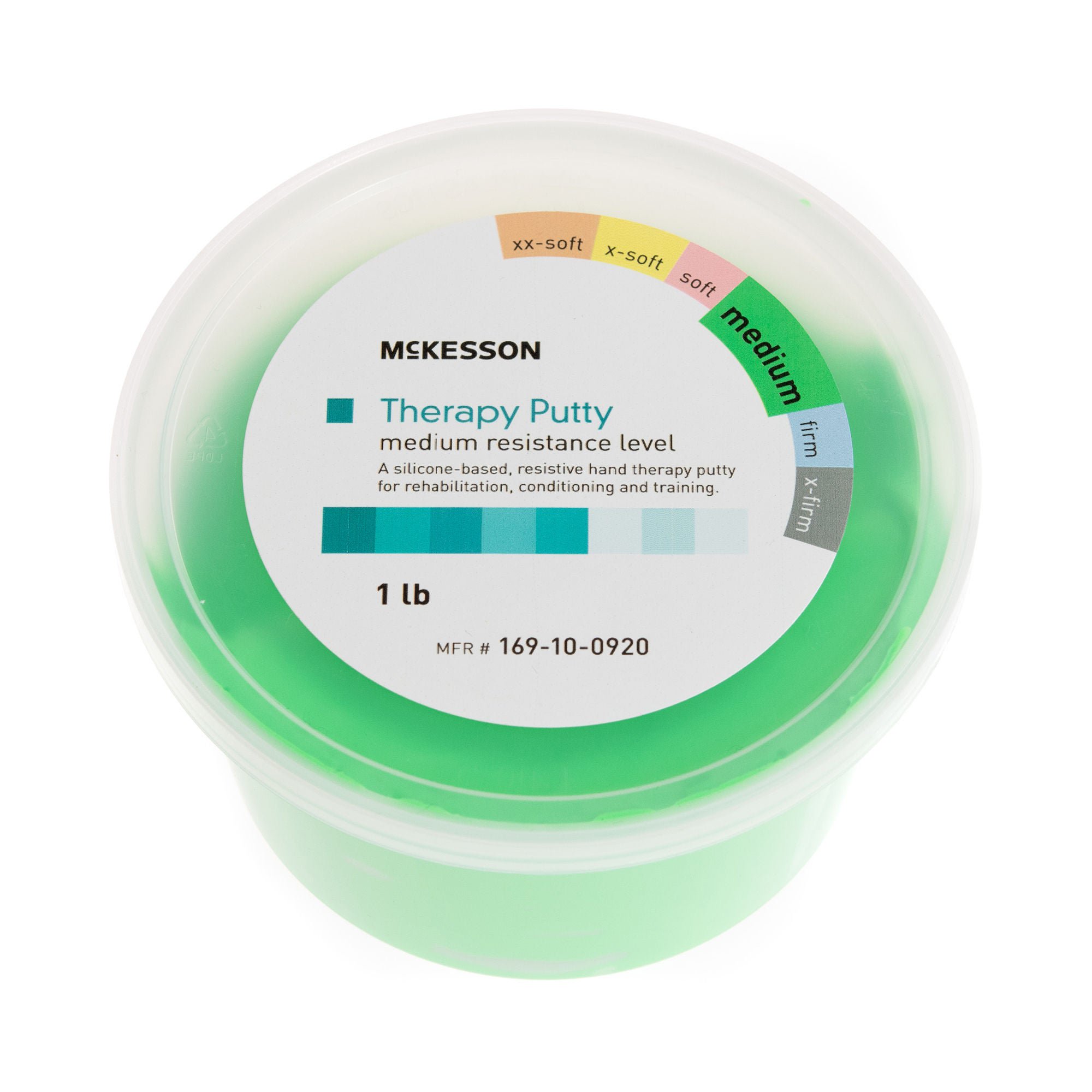 McKesson Therapy Putty, Green, Medium, 1 lb. Container
