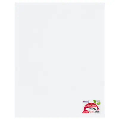 Array  Dry Erase Poster Board, White,  22