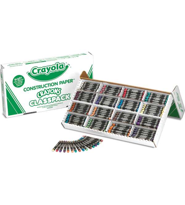 Crayola® Construction Paper™ Crayons Classpack®, Regular-size