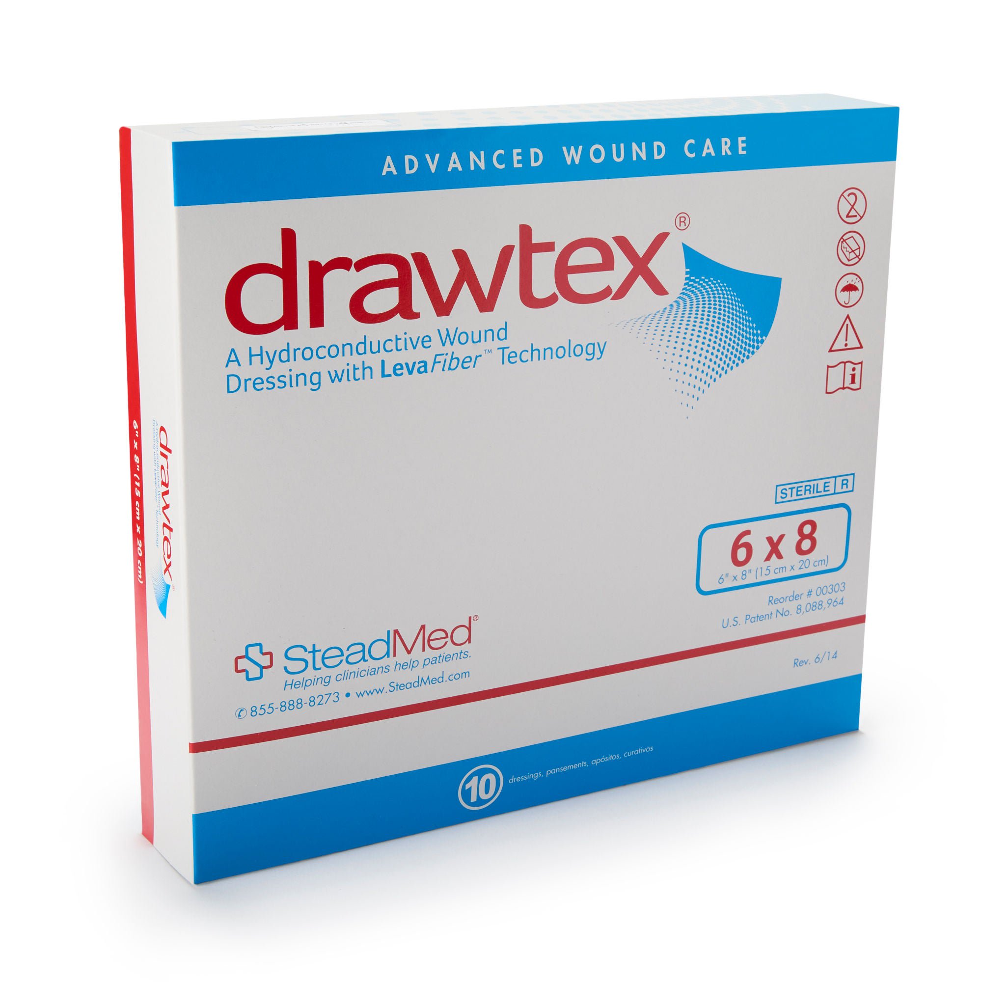 Drawtex® nonadherent Dressing, 6 x 8 Inch