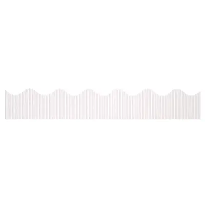 Bordette  Decorative Border, White,  2-1/4" x 50', 1 Roll