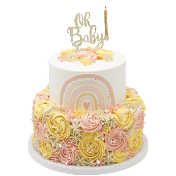Oh Baby Plastic Candle Holder