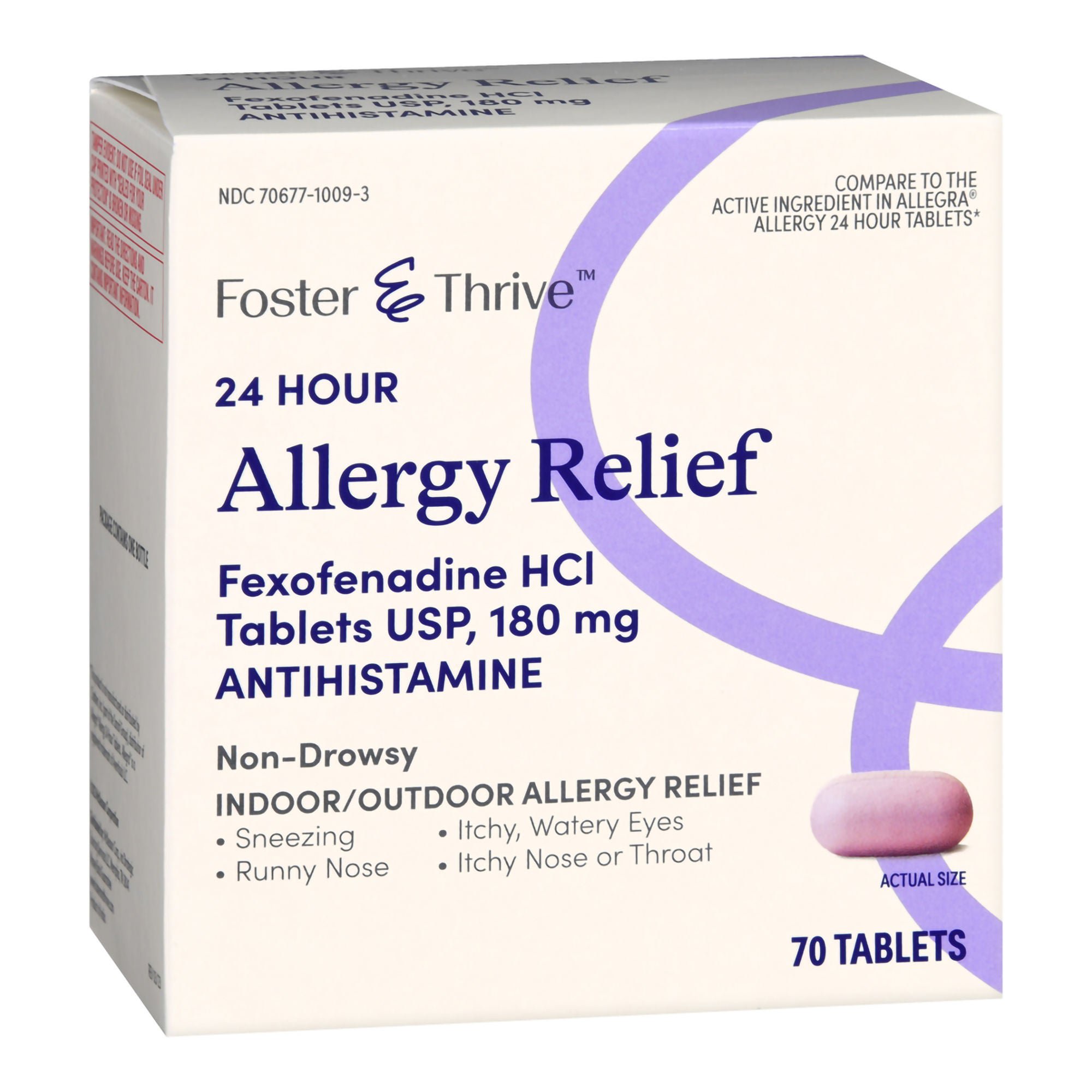 Foster & Thrive™ 24 Hour Allergy Relief Fexofenadine HCl USP 180 mg Tablets