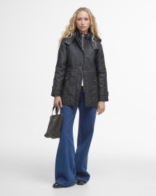 Cannich Waxed Jacket Black-Modern