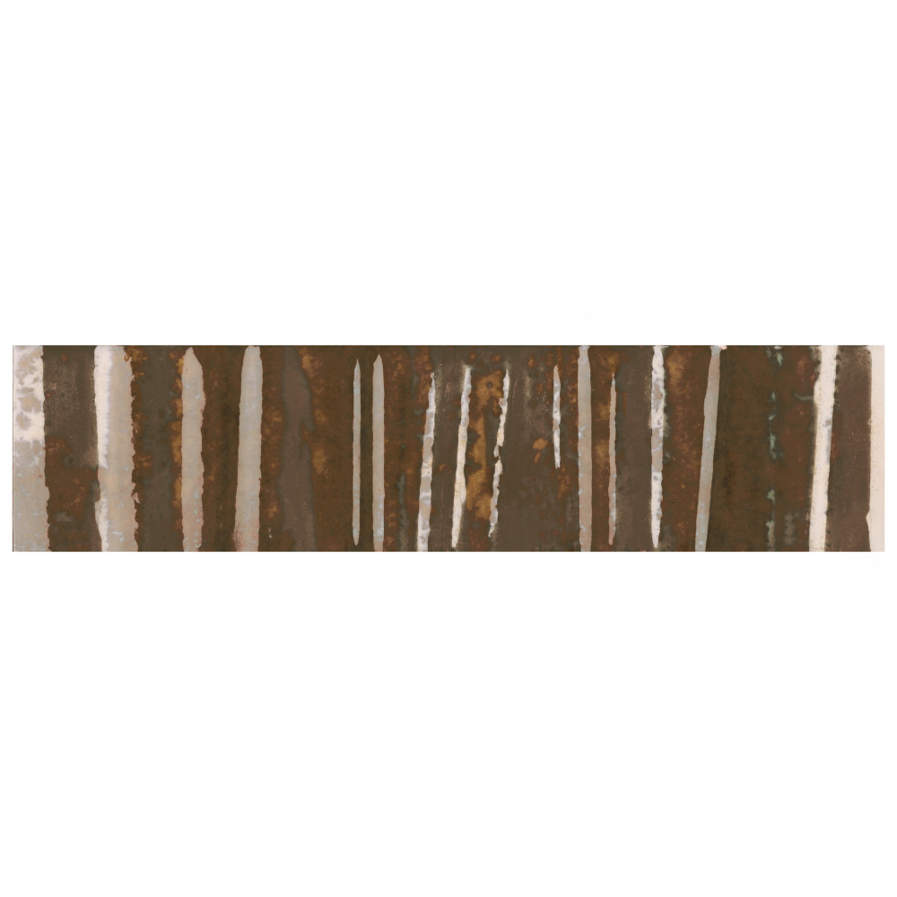 Joliet Prisma Dark Amber 3 in. x 12 in. Ceramic Wall Tile