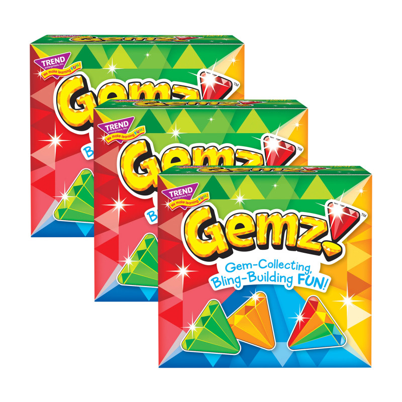 Gemz!™ Three Corner™ Card Game, Pack of 3
