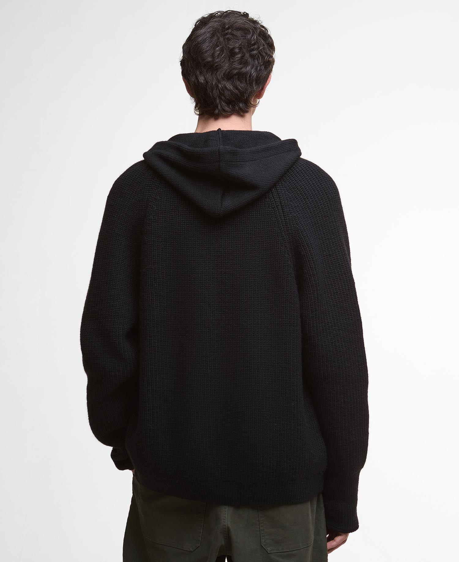 Cardigan con cappuccio lavorato a maglia Middens image number 2