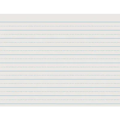 Pacon  Newsprint Handwriting Paper, Alternate Dotted, Grade 2, 3/4 in x 3/8 in ruled 11