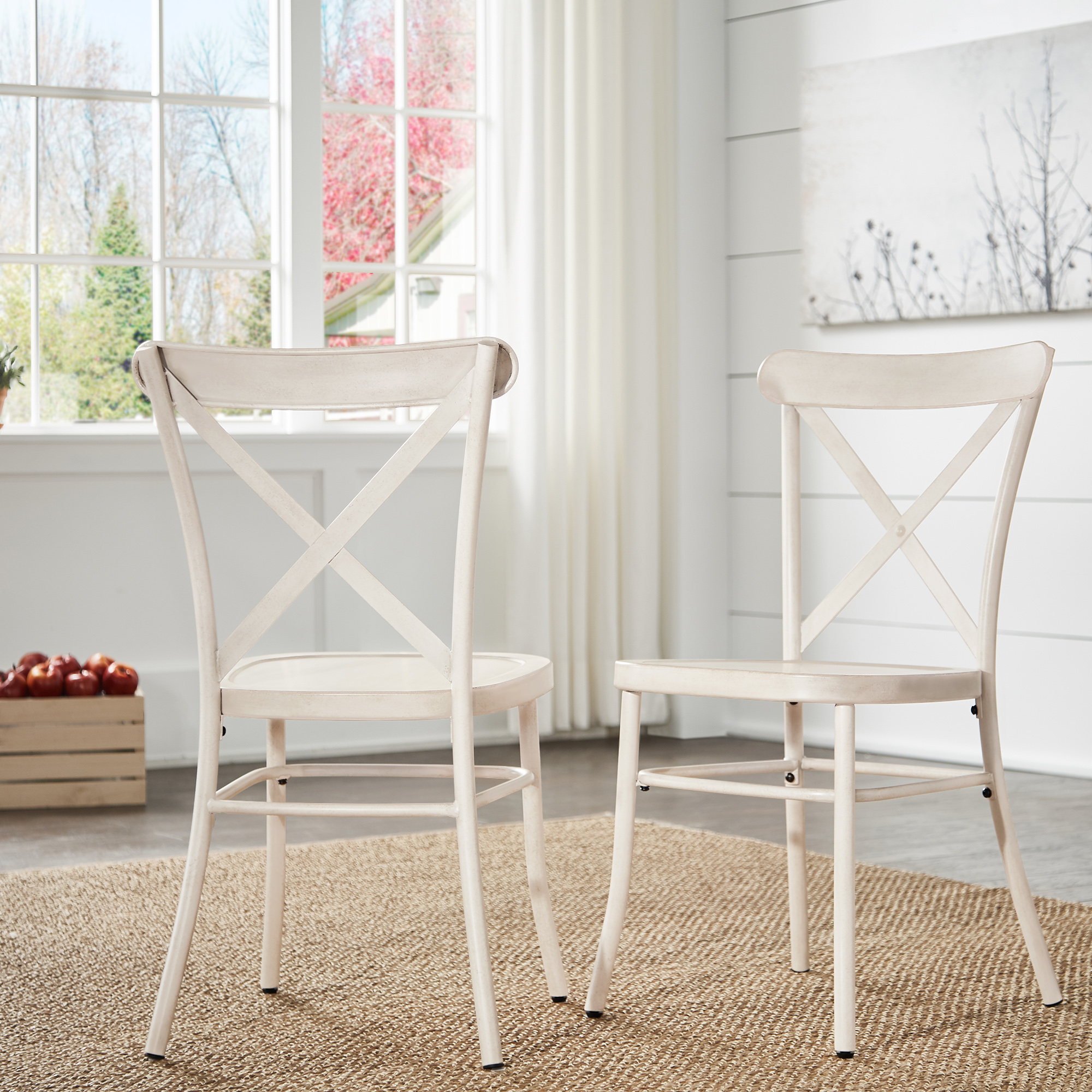 Metal Dining Chairs (Set of 2)