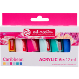 Acrylic Set, 6 x 12mL, Caribbean