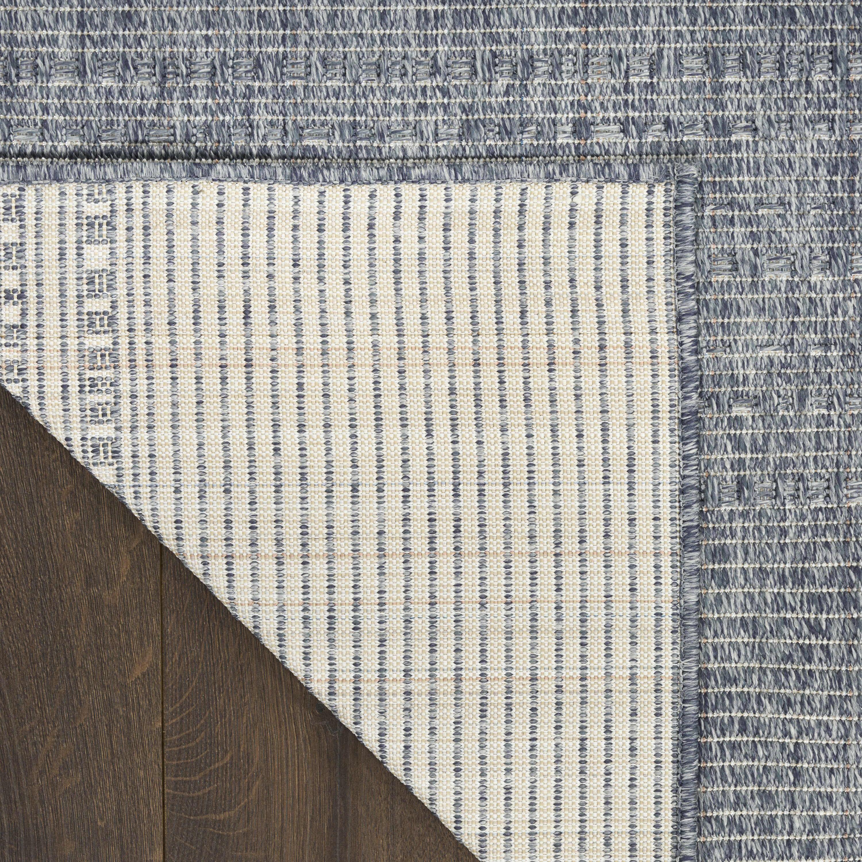 Nourison Tulum 5'3" x 7' Denim Outdoor Rug