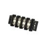 TB Series Double Row Terminal Block Strip Polyester 4-Circuit Surface Mount Black 3.25 L x 0.68 H x 1.93 W in