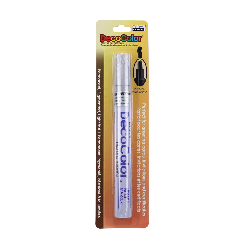 DecoColor® Paint Marker, Broad Tip, 300-S, Silver