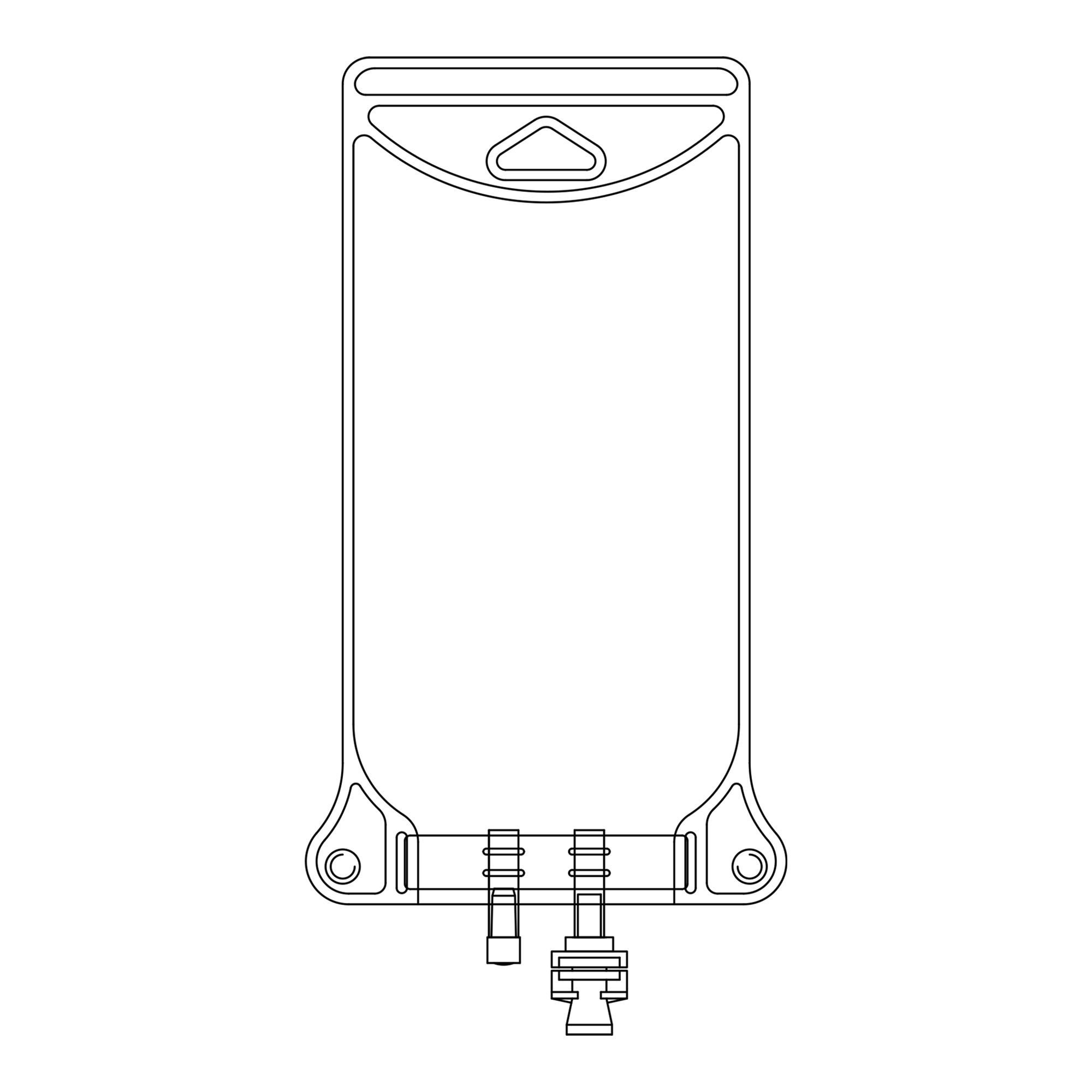 McKesson Brand BAG, EVA 2-PORT W/O LEGS 500ML(50/CS)