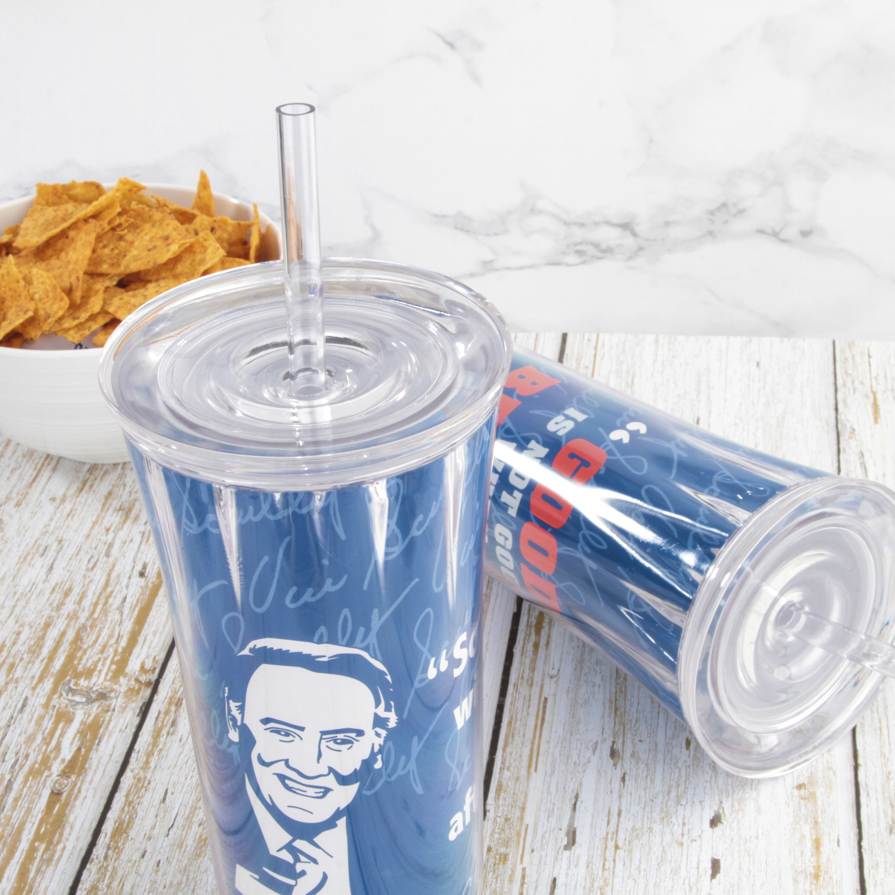 Zak Hydration 20 ounce Insulated Tumbler, Vin Scully, 2-piece set slideshow image 2 Zak Hydration 20 ounce Insulated Tumbler, Vin Scully, 2-piece set slideshow image 2