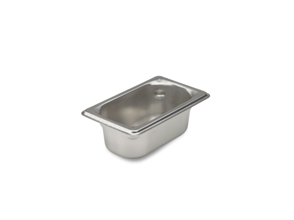 Ninth-size 2 ½-inch-deep Super Pan 3® stainless steel steam table pan
