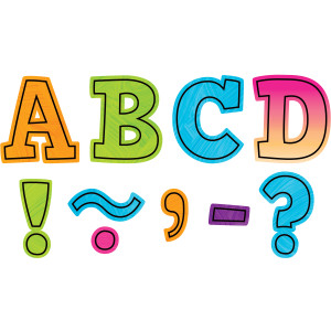 Brights 4Ever Bold Block 3" Magnetic Letters, 55 Pieces