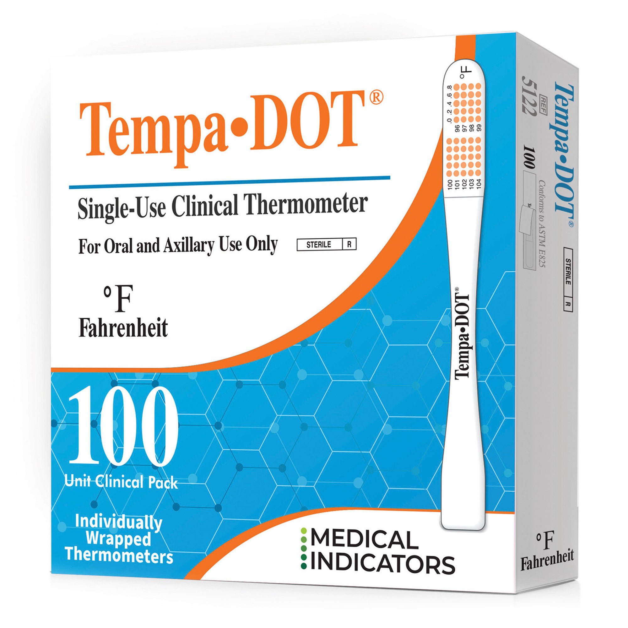 Medical Indicators Tempa·DOT™ Oral / Axillary Thermometer