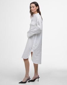 Alma Shirt Dress Classic White