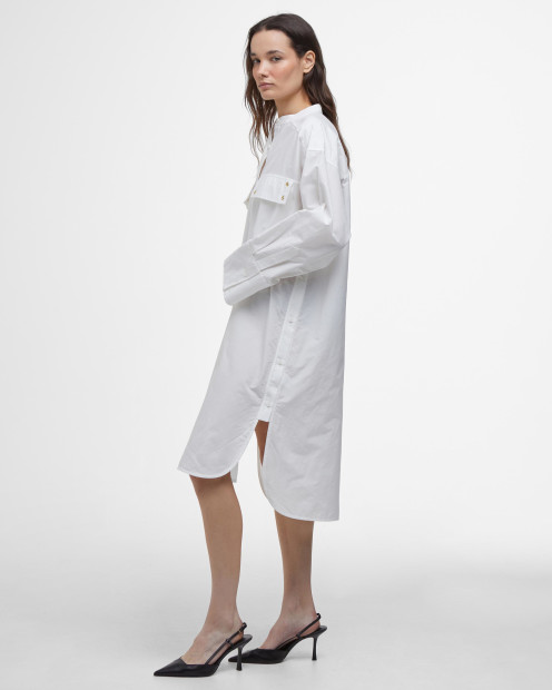 Alma Shirt Dress Classic White