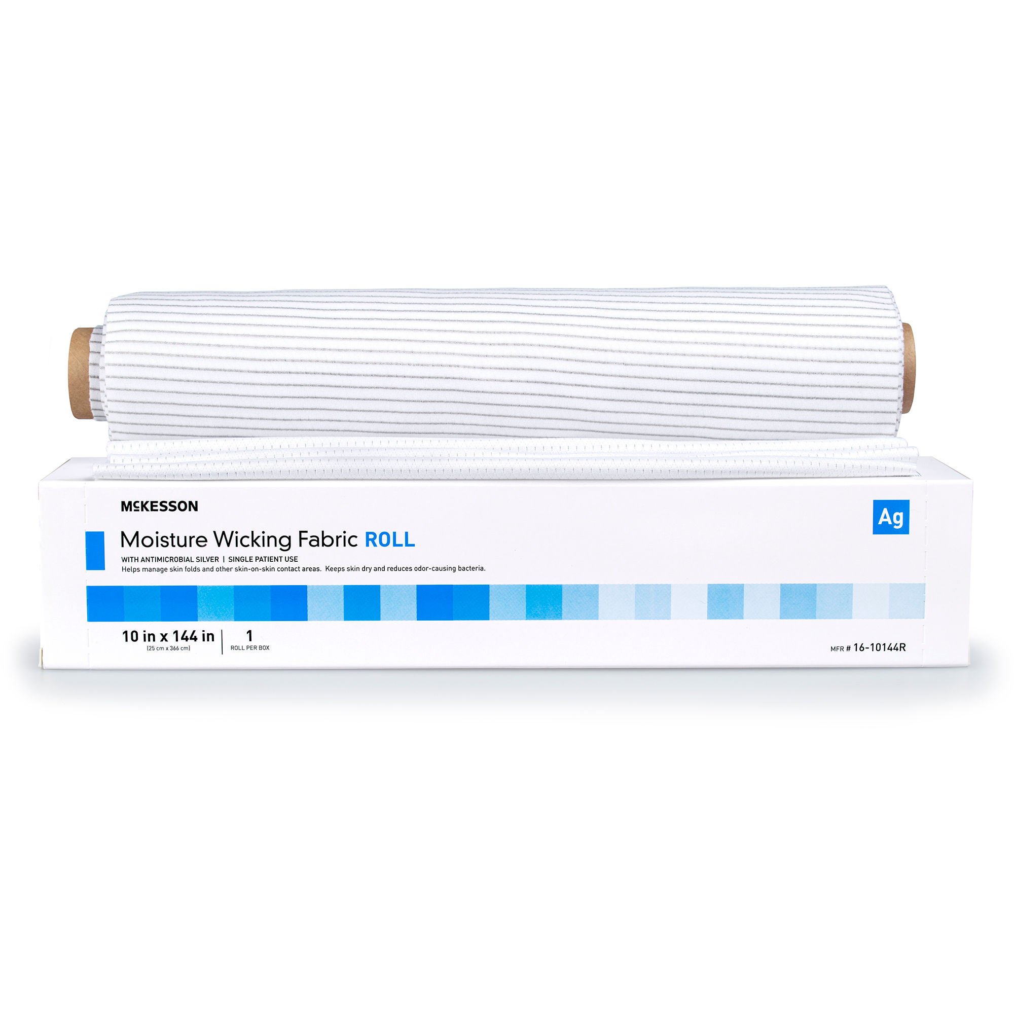 McKesson Silver Moisture Wicking Fabric, 10 x 144 Inch